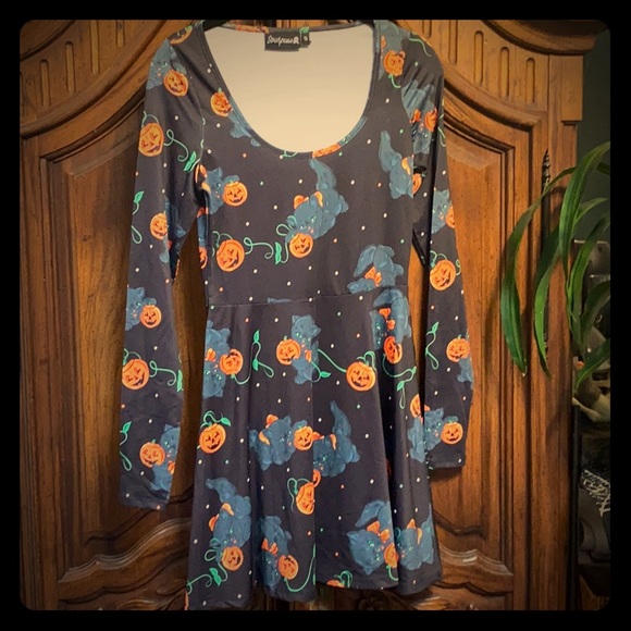 Sourpuss Dresses & Skirts - Sourpuss retro skater Halloween dress